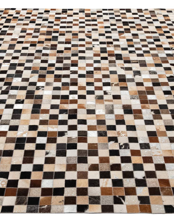 Detail image of  7' 11 x 9' 11 Cowhide - Patchwork Rug