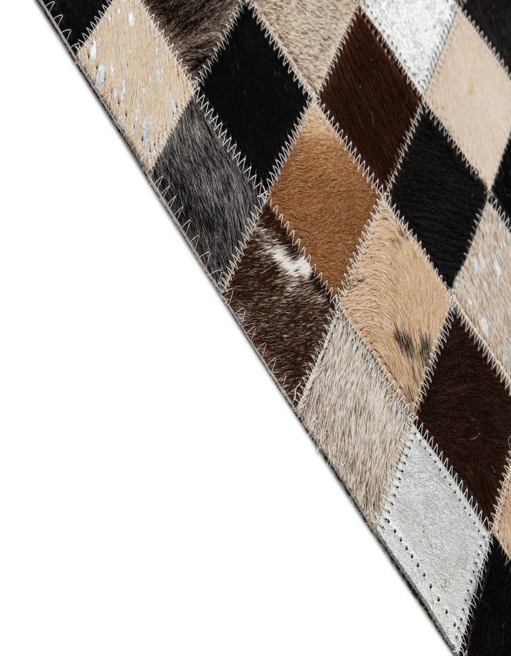 Detail image of  7' 11 x 9' 11 Cowhide - Patchwork Rug