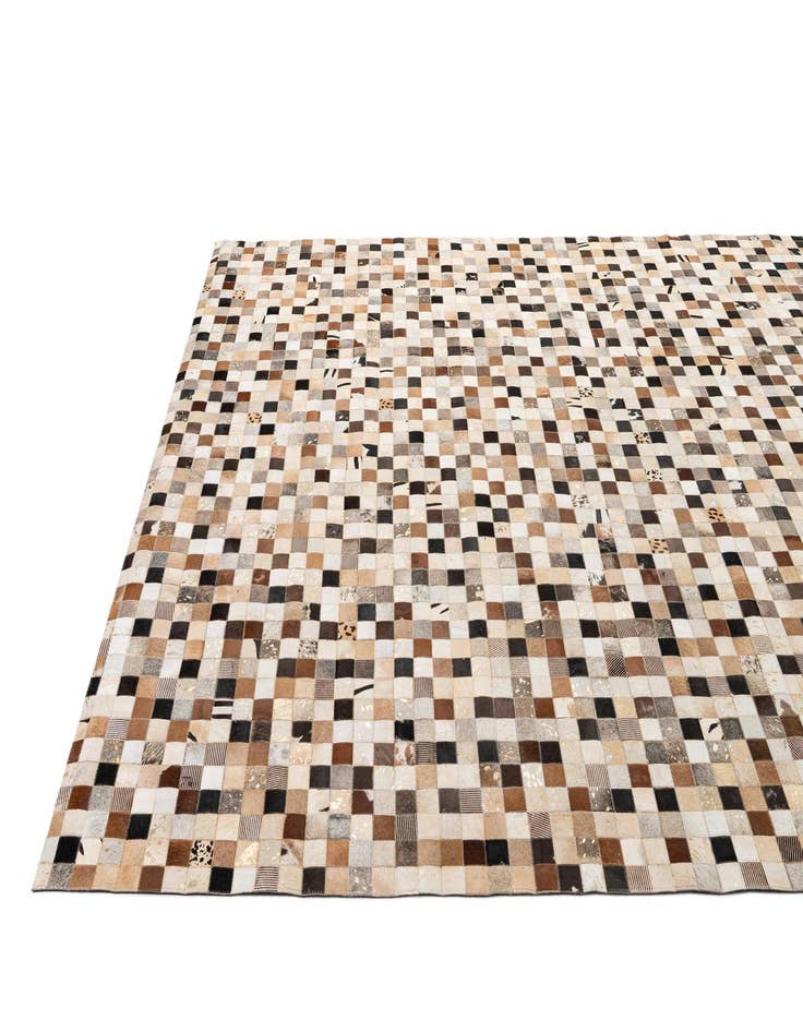 Detail image of  8' x 9' 10 Cowhide - Patchwork Rug