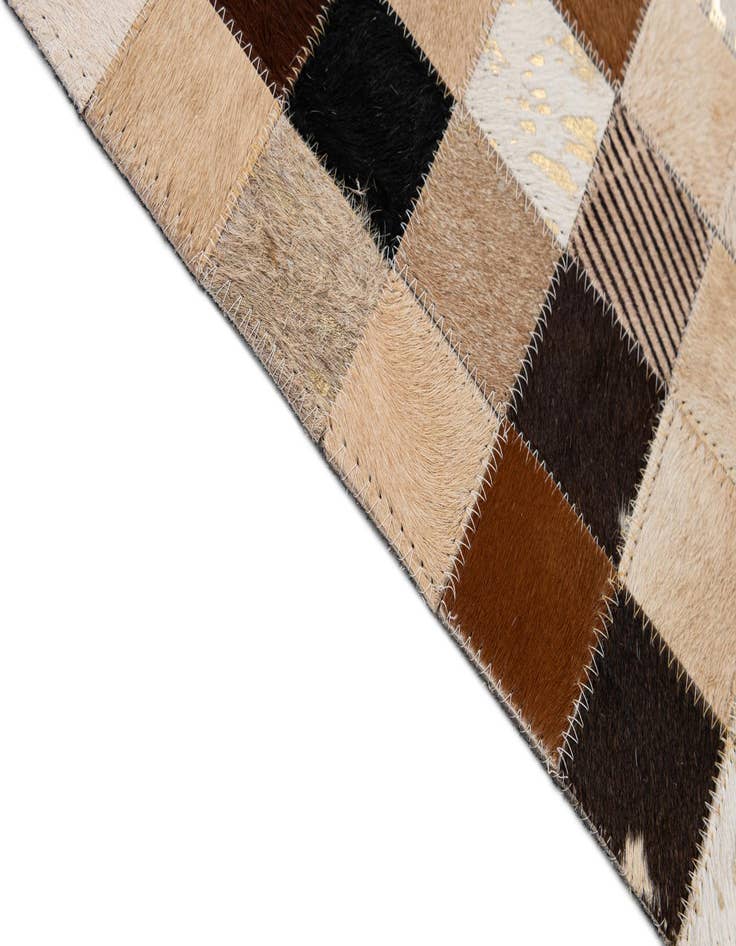 Detail image of  8' x 9' 10 Cowhide - Patchwork Rug