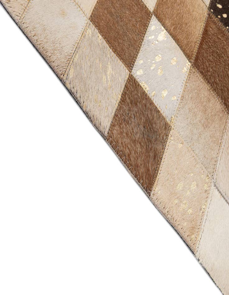 Detail image of  7' 11 x 9' 11 Cowhide - Patchwork Rug