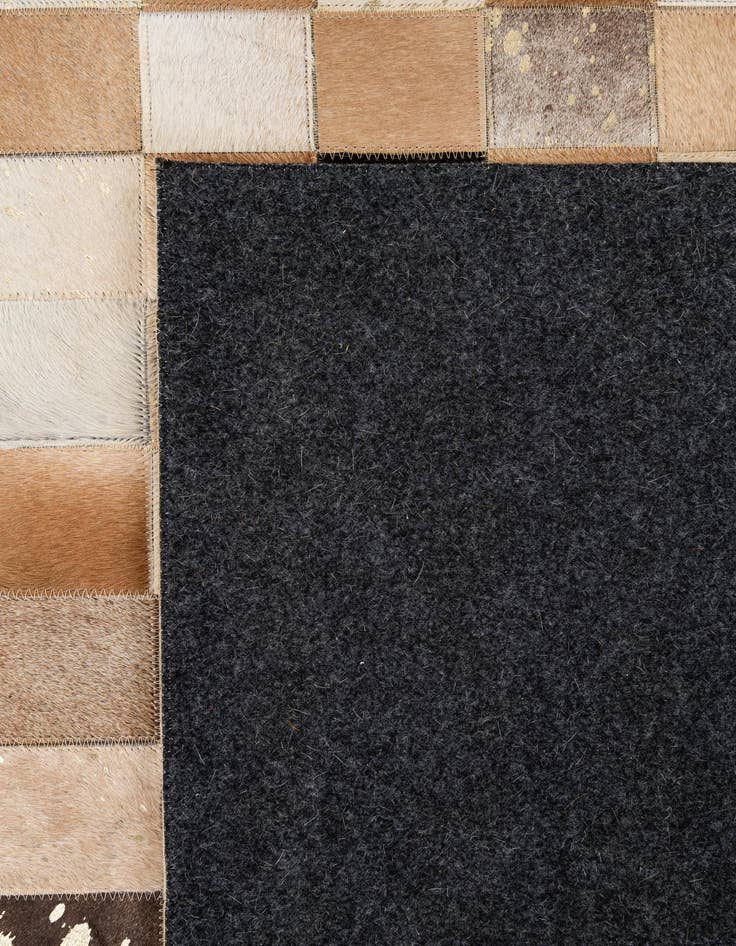 Detail image of  7' 11 x 9' 11 Cowhide - Patchwork Rug