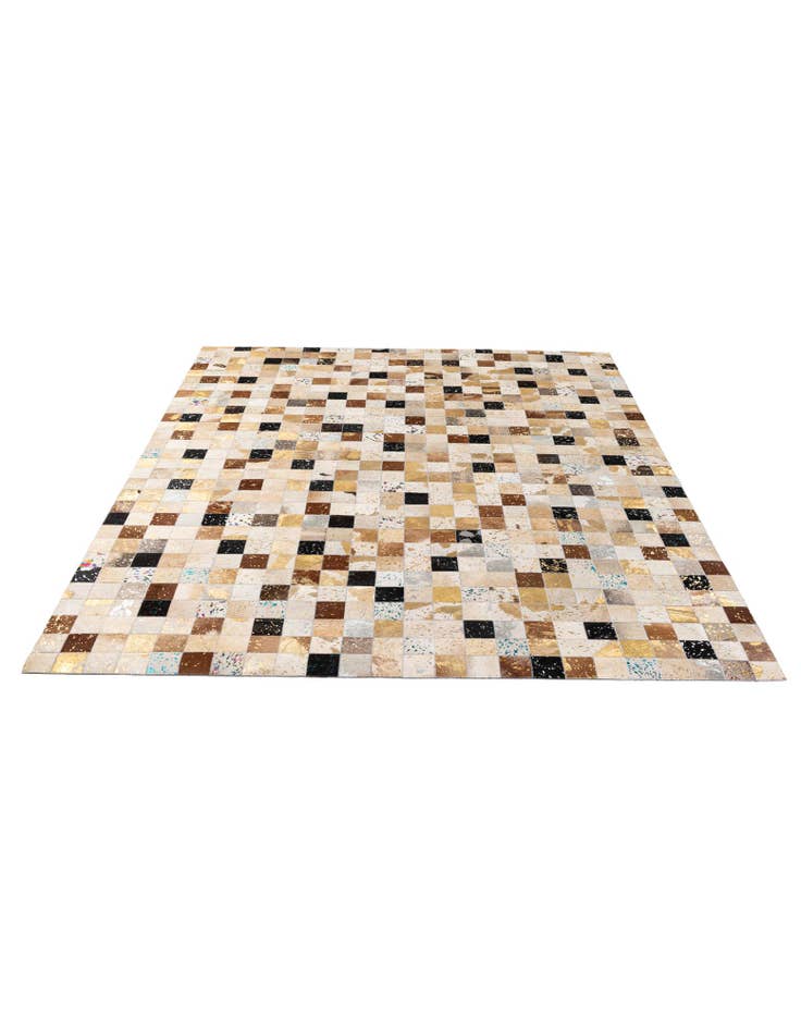 Detail image of  8' x 9' 10 Cowhide - Patchwork Rug