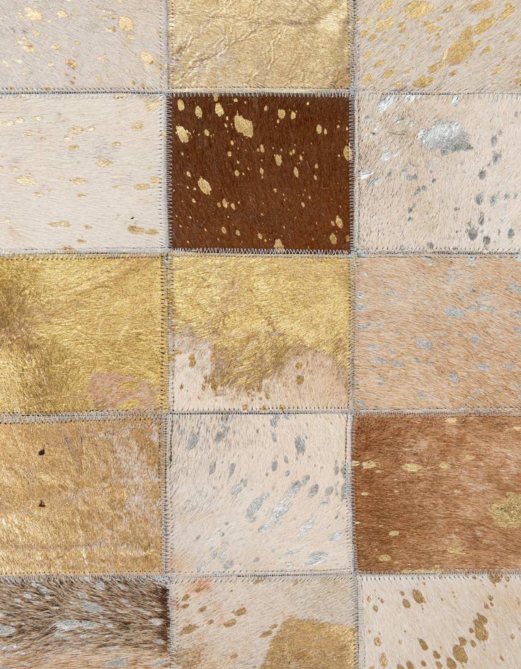 Detail image of  8' x 9' 10 Cowhide - Patchwork Rug