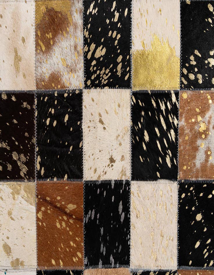 Detail image of  7' 11 x 9' 11 Cowhide - Patchwork Rug