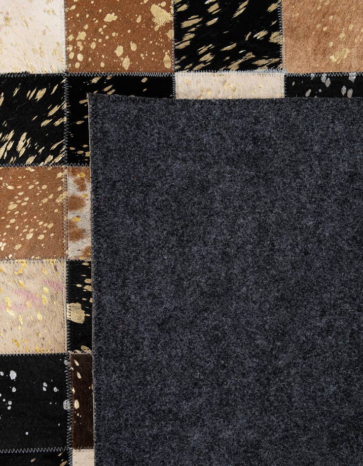 Detail image of  7' 11 x 9' 11 Cowhide - Patchwork Rug