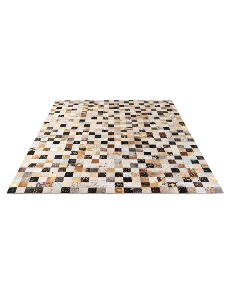 Detail image of  8' x 9' 10 Cowhide - Patchwork Rug