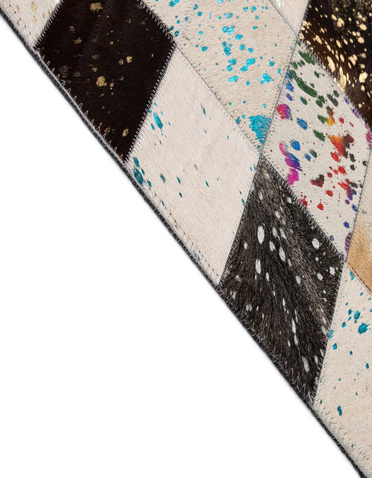 Detail image of  8' x 9' 10 Cowhide - Patchwork Rug