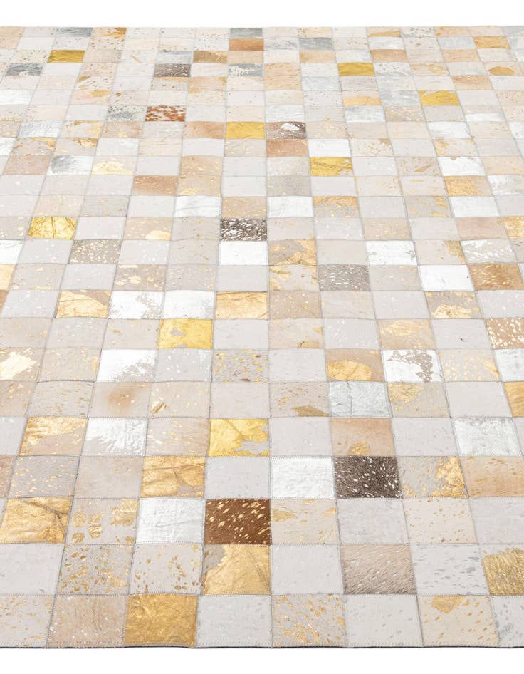 Detail image of  7' 11 x 9' 10 Cowhide - Patchwork Rug