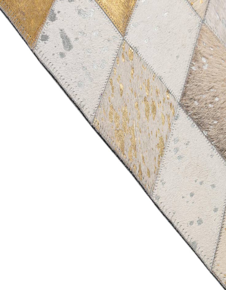 Detail image of  7' 11 x 9' 10 Cowhide - Patchwork Rug