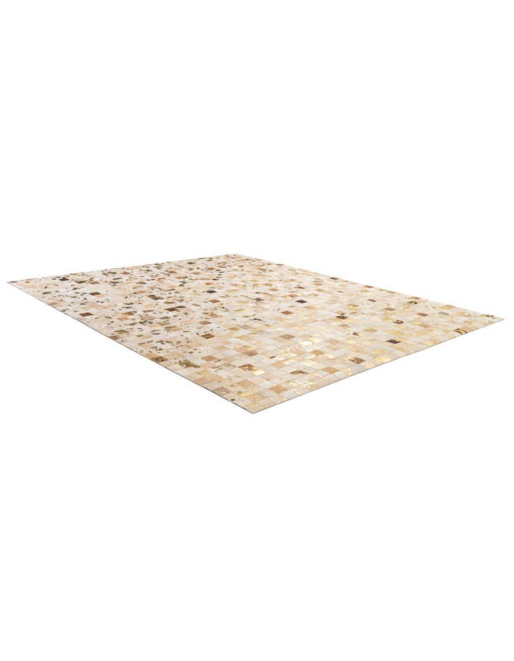 Detail image of  8' 1 x 9' 9 Cowhide - Patchwork Rug