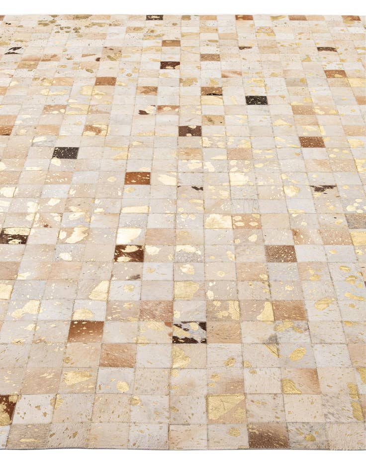 Detail image of  8' 1 x 9' 9 Cowhide - Patchwork Rug