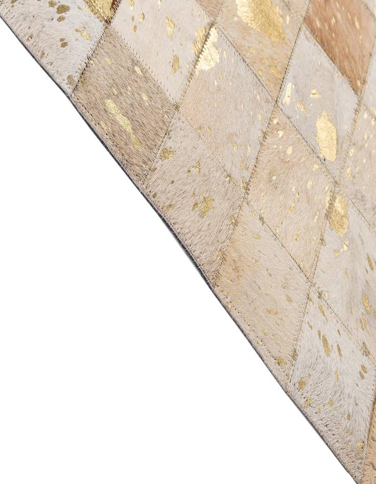 Detail image of  8' 1 x 9' 9 Cowhide - Patchwork Rug