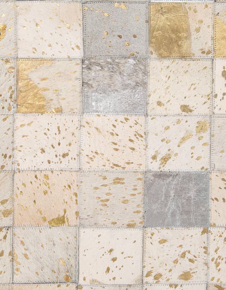 Detail image of  7' 11 x 9' 10 Cowhide - Patchwork Rug