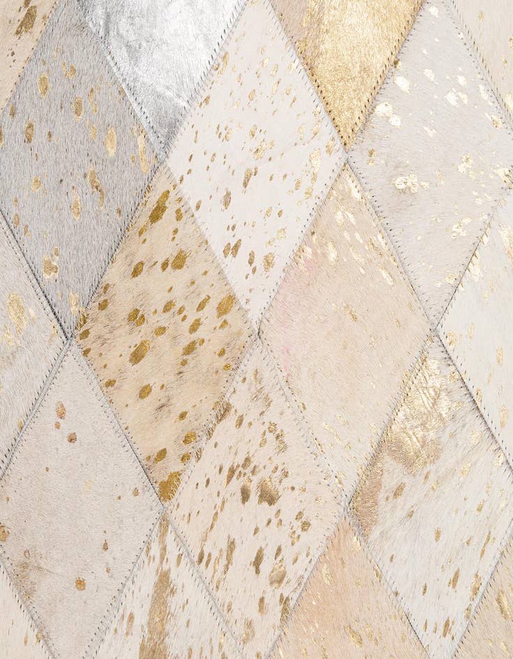 Detail image of  7' 11 x 9' 10 Cowhide - Patchwork Rug