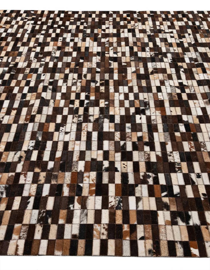 Detail image of  8' 1 x 10' Cowhide - Patchwork Rug