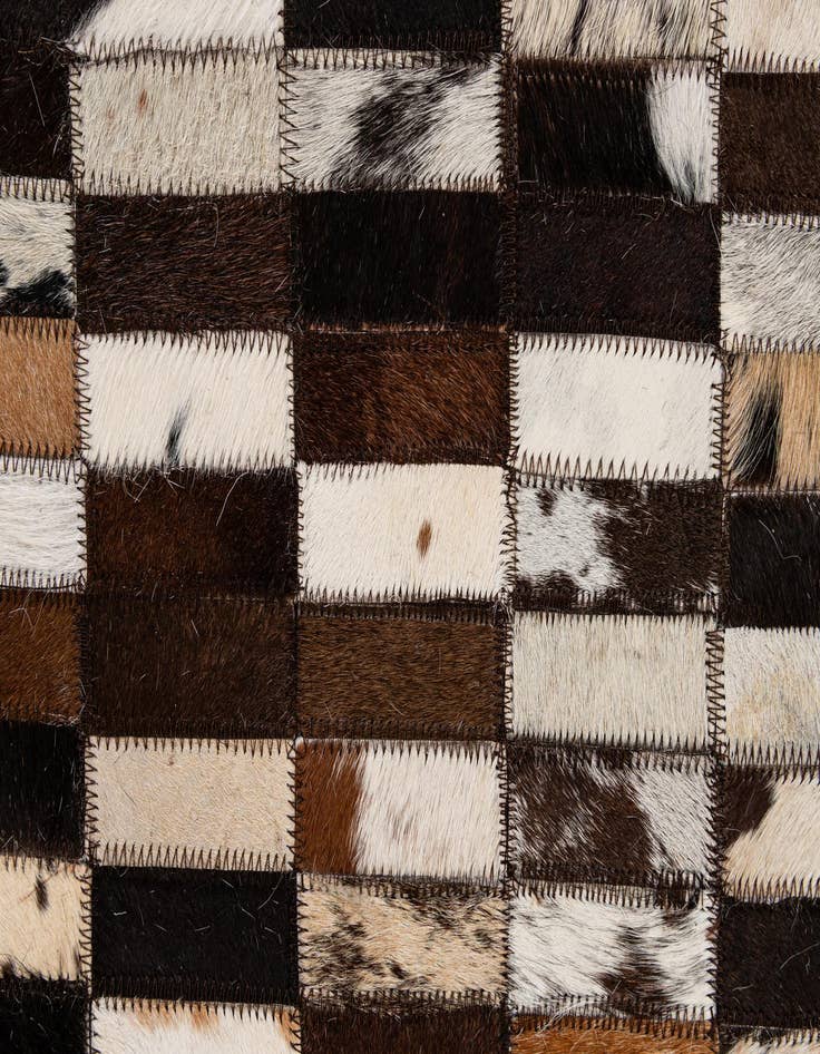 Detail image of  8' 1 x 10' Cowhide - Patchwork Rug