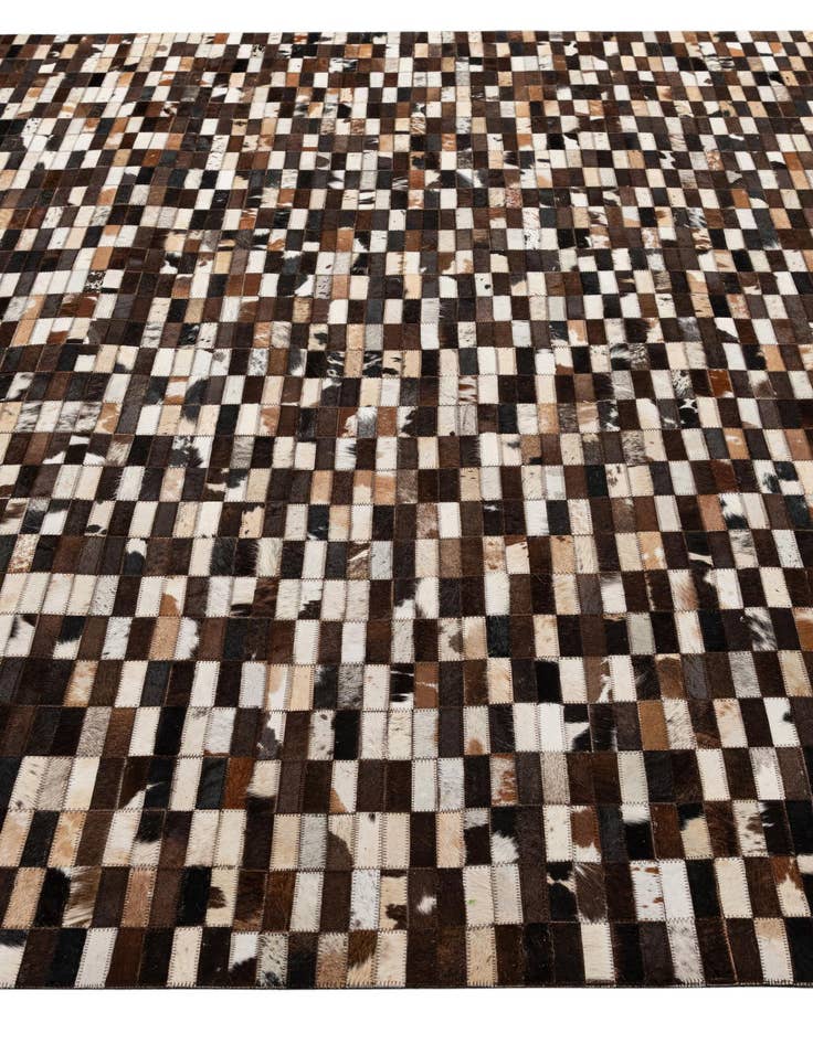 Detail image of  8' 1 x 10' 1 Cowhide - Patchwork Rug