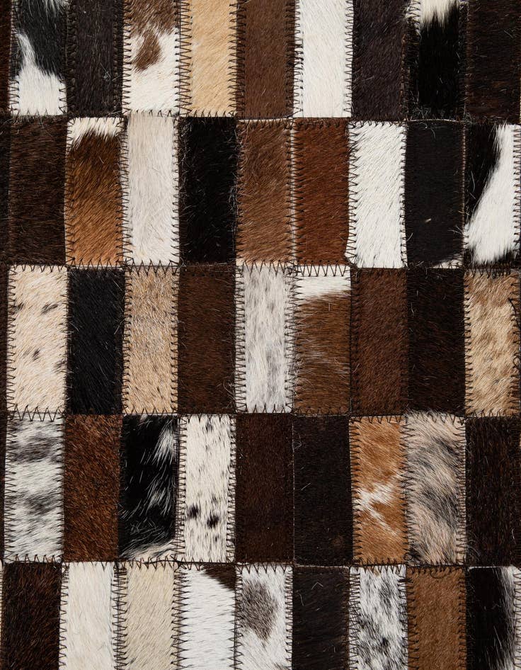 Detail image of  8' 1 x 10' 1 Cowhide - Patchwork Rug