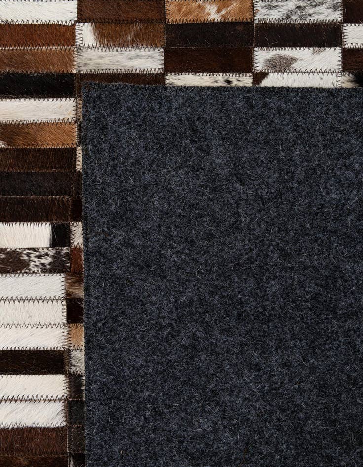 Detail image of  8' 1 x 10' 1 Cowhide - Patchwork Rug