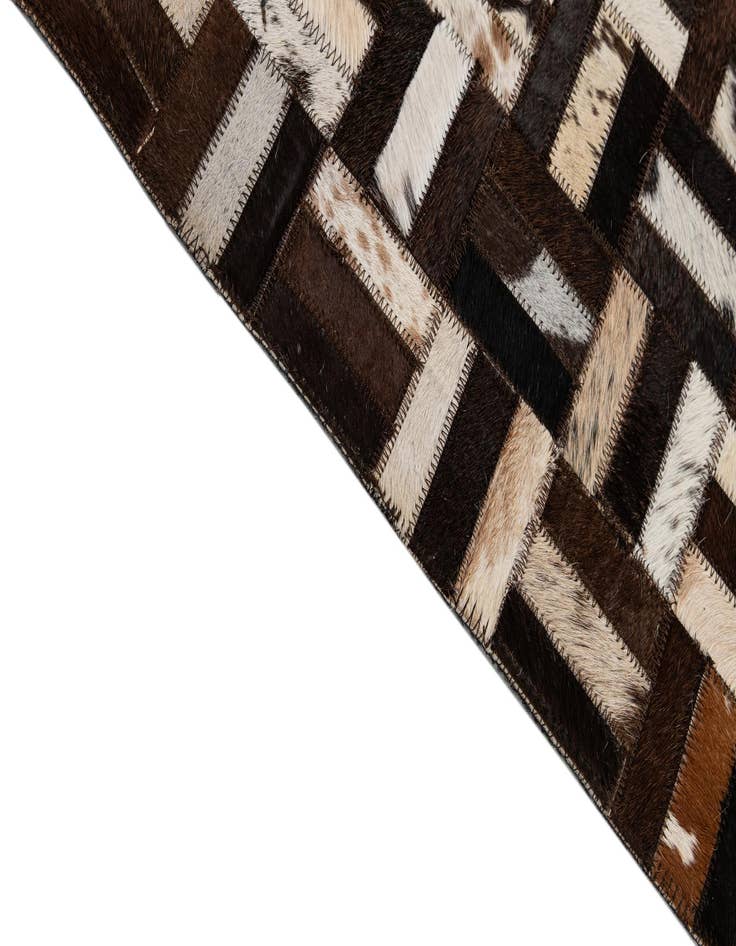 Detail image of  8' 2 x 10' Cowhide - Patchwork Rug