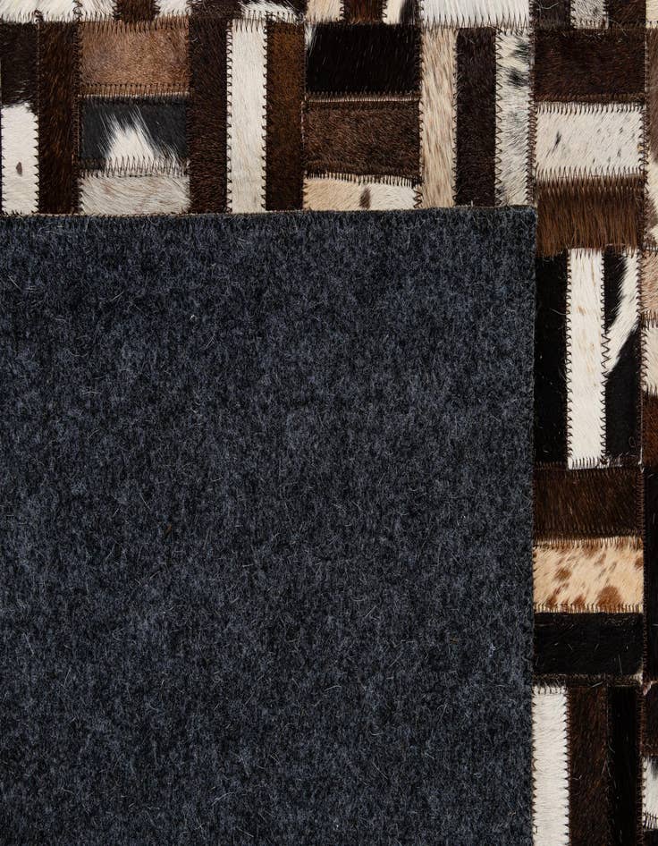 Detail image of  8' 2 x 10' Cowhide - Patchwork Rug