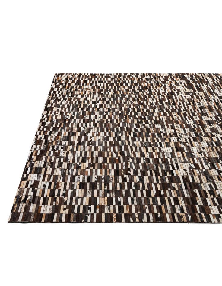 Detail image of  8' 1 x 10' Cowhide - Patchwork Rug