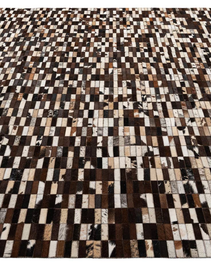 Detail image of  8' 1 x 10' Cowhide - Patchwork Rug