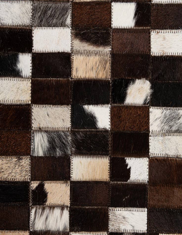 Detail image of  8' 1 x 10' Cowhide - Patchwork Rug