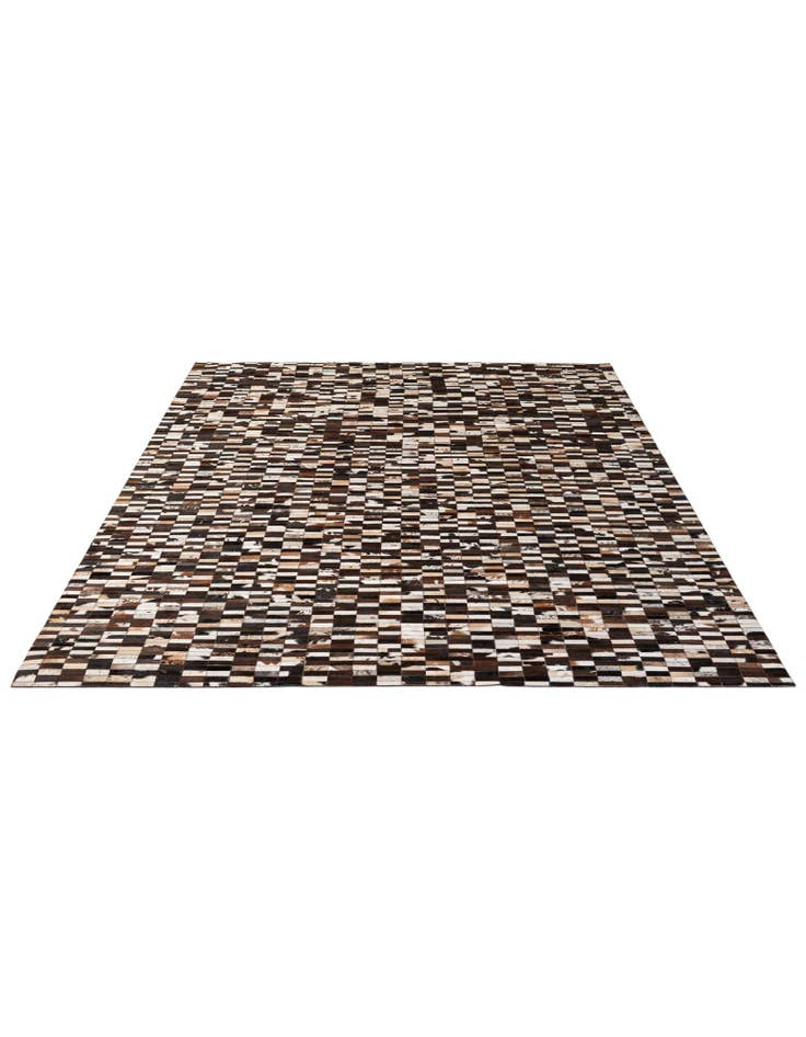 Detail image of  8' 1 x 9' 11 Cowhide - Patchwork Rug