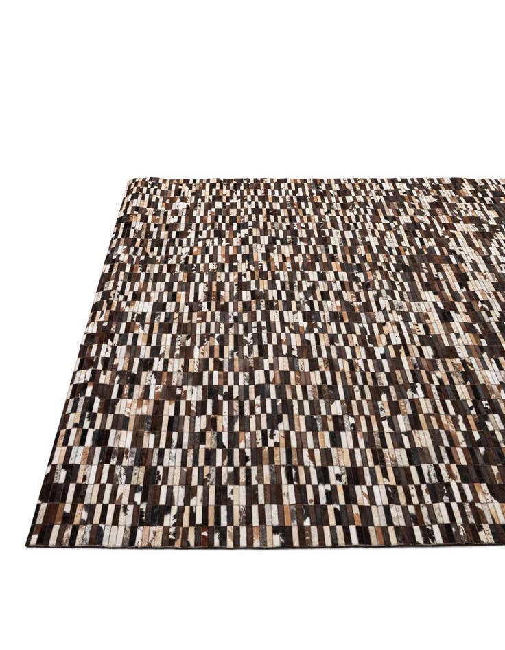 Detail image of  8' 1 x 9' 11 Cowhide - Patchwork Rug