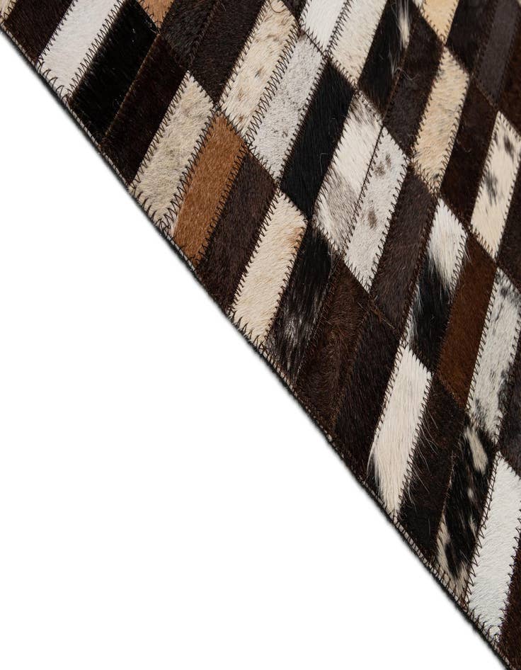Detail image of  8' 1 x 9' 11 Cowhide - Patchwork Rug