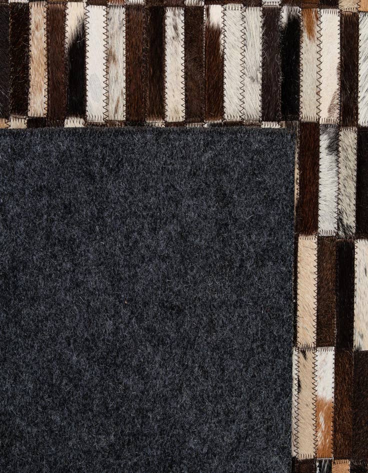 Detail image of  8' 1 x 9' 11 Cowhide - Patchwork Rug