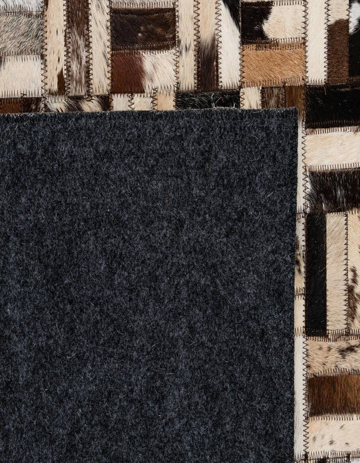 Detail image of  8' x 9' 11 Cowhide - Patchwork Rug