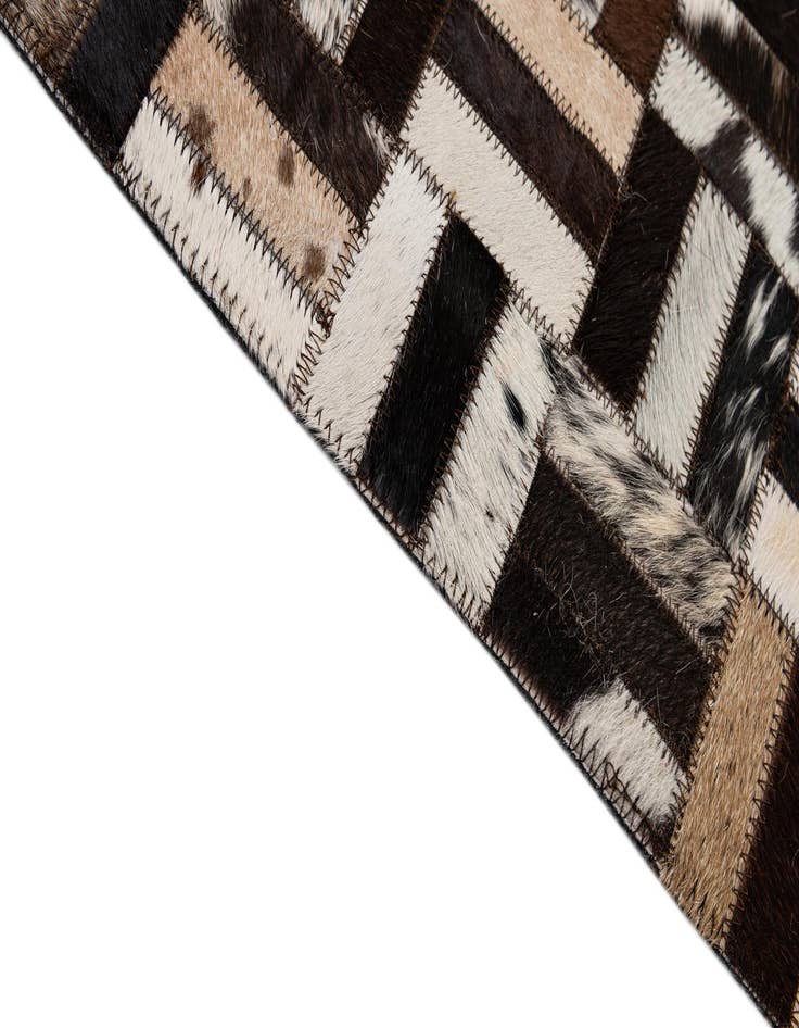 Detail image of  7' 11 x 10' 1 Cowhide - Patchwork Rug