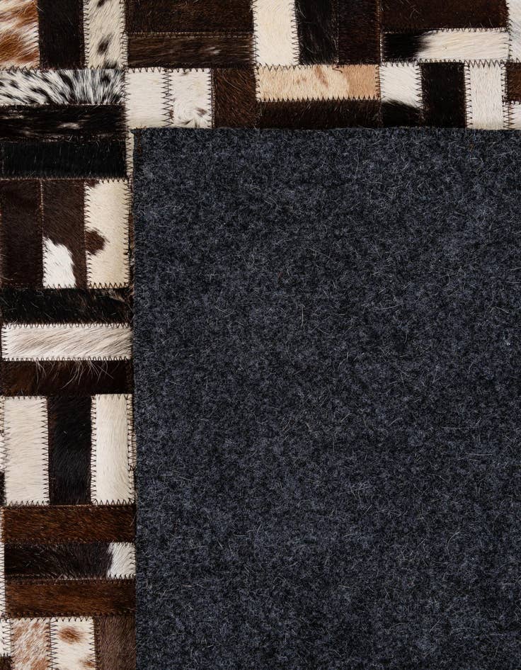 Detail image of  7' 11 x 10' 1 Cowhide - Patchwork Rug