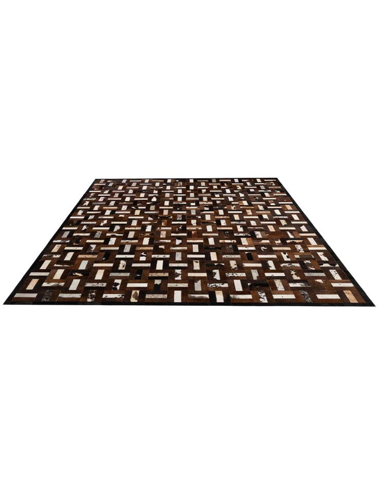 Detail image of  8' 1 x 10' 1 Cowhide - Patchwork Rug