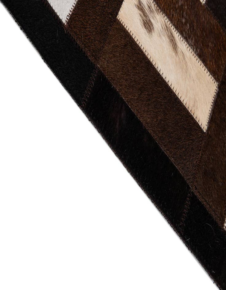 Detail image of  8' 1 x 10' 1 Cowhide - Patchwork Rug