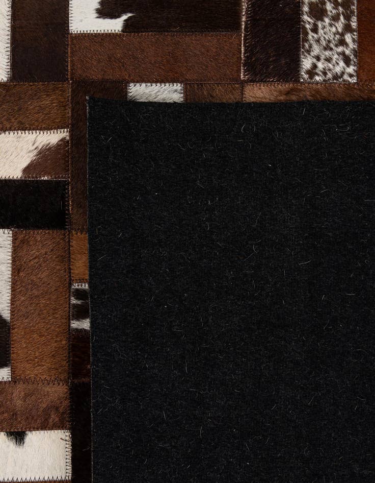 Detail image of  8' 1 x 10' 1 Cowhide - Patchwork Rug