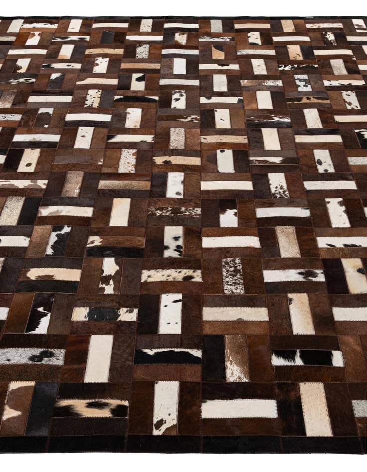 Detail image of  8' 2 x 10' 1 Cowhide - Patchwork Rug
