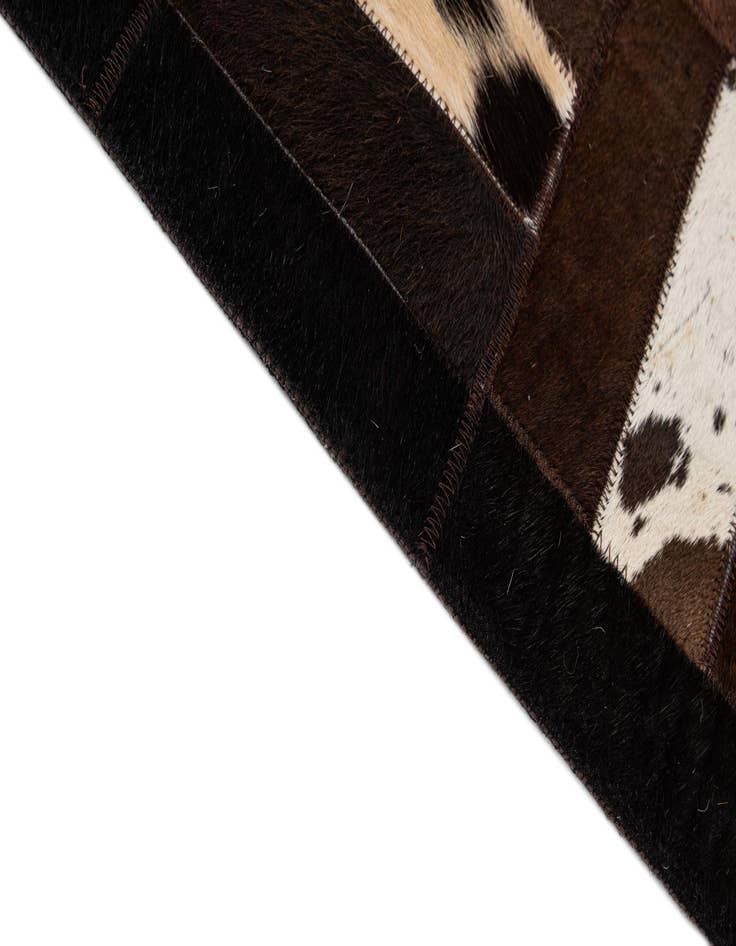 Detail image of  8' 2 x 10' 1 Cowhide - Patchwork Rug