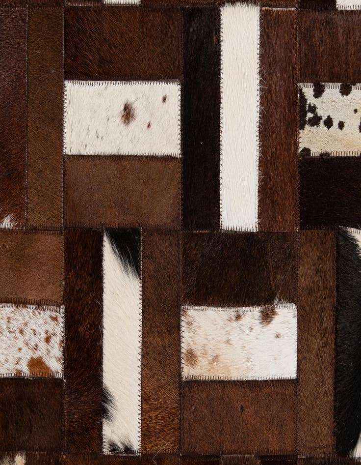 Detail image of  8' 2 x 10' 1 Cowhide - Patchwork Rug