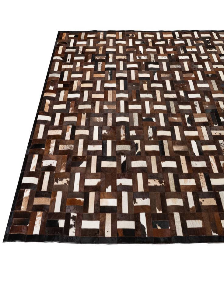 Detail image of  8' 1 x 10' Cowhide - Patchwork Rug