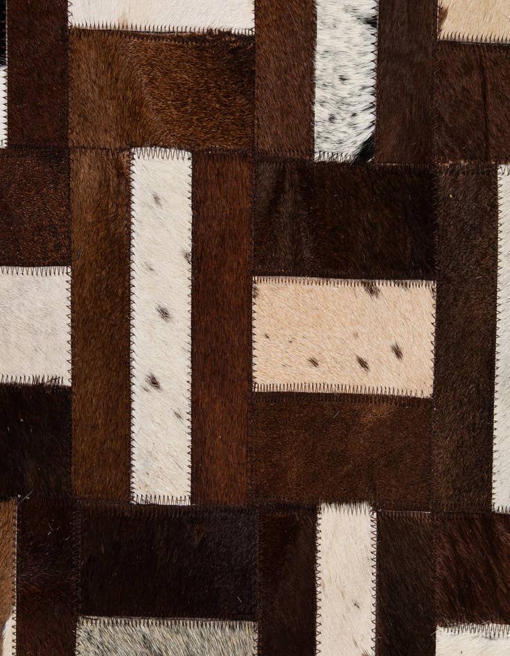 Detail image of  8' 1 x 10' Cowhide - Patchwork Rug