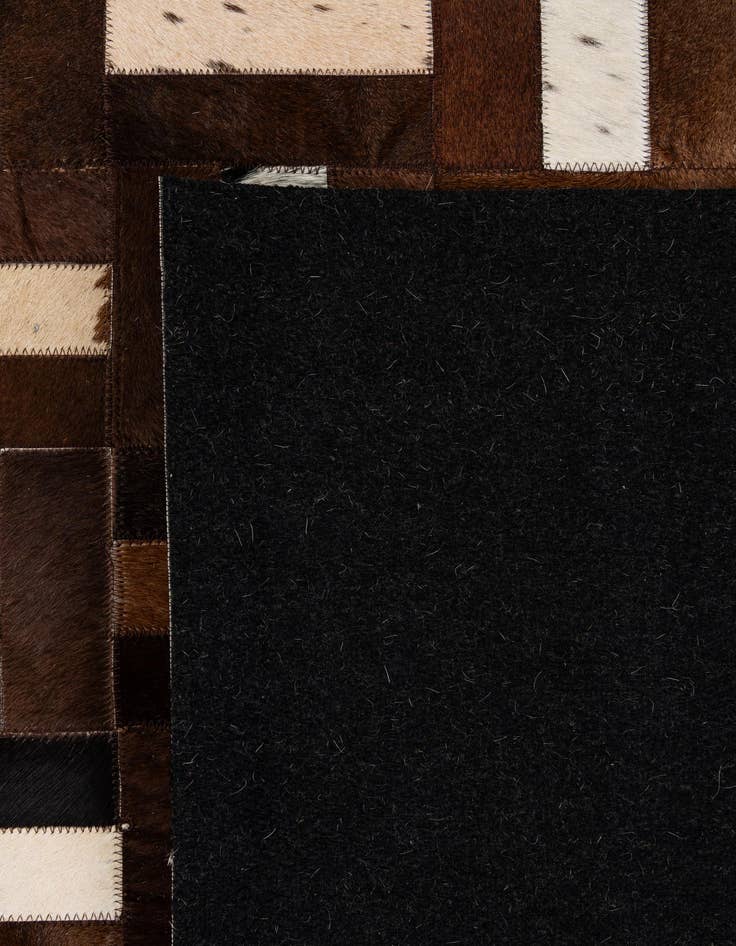Detail image of  8' 1 x 10' Cowhide - Patchwork Rug