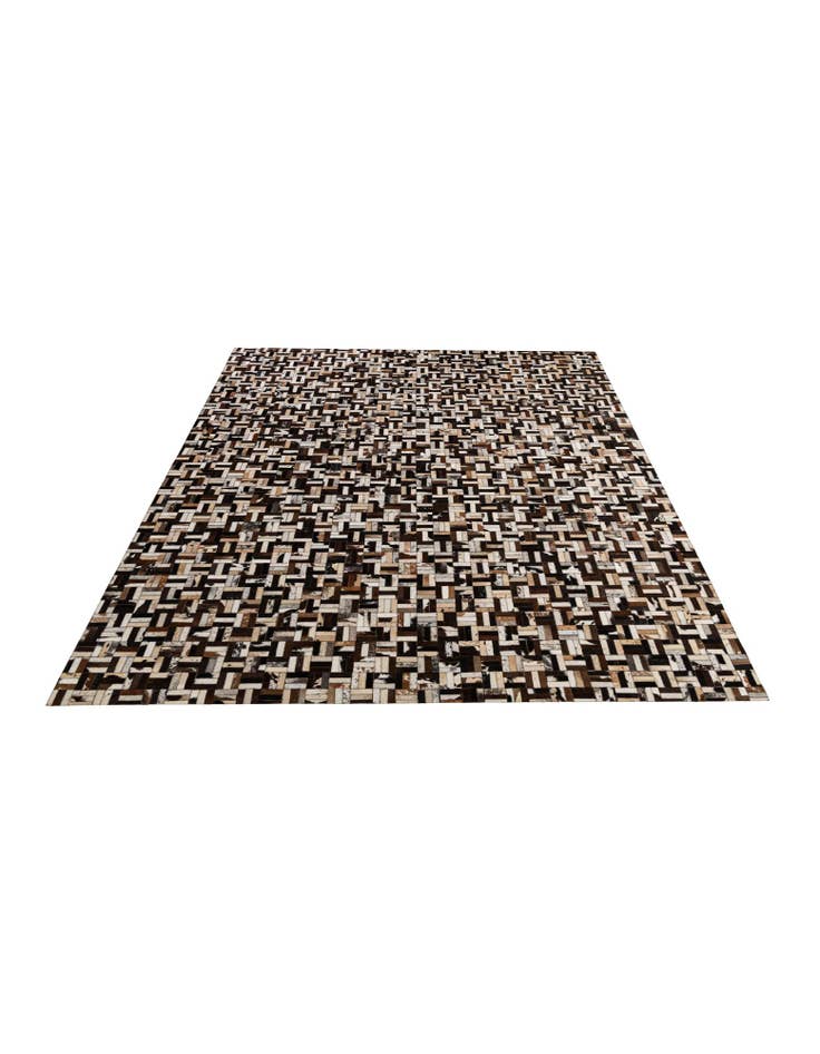 Detail image of  7' 11 x 10' Cowhide - Patchwork Rug