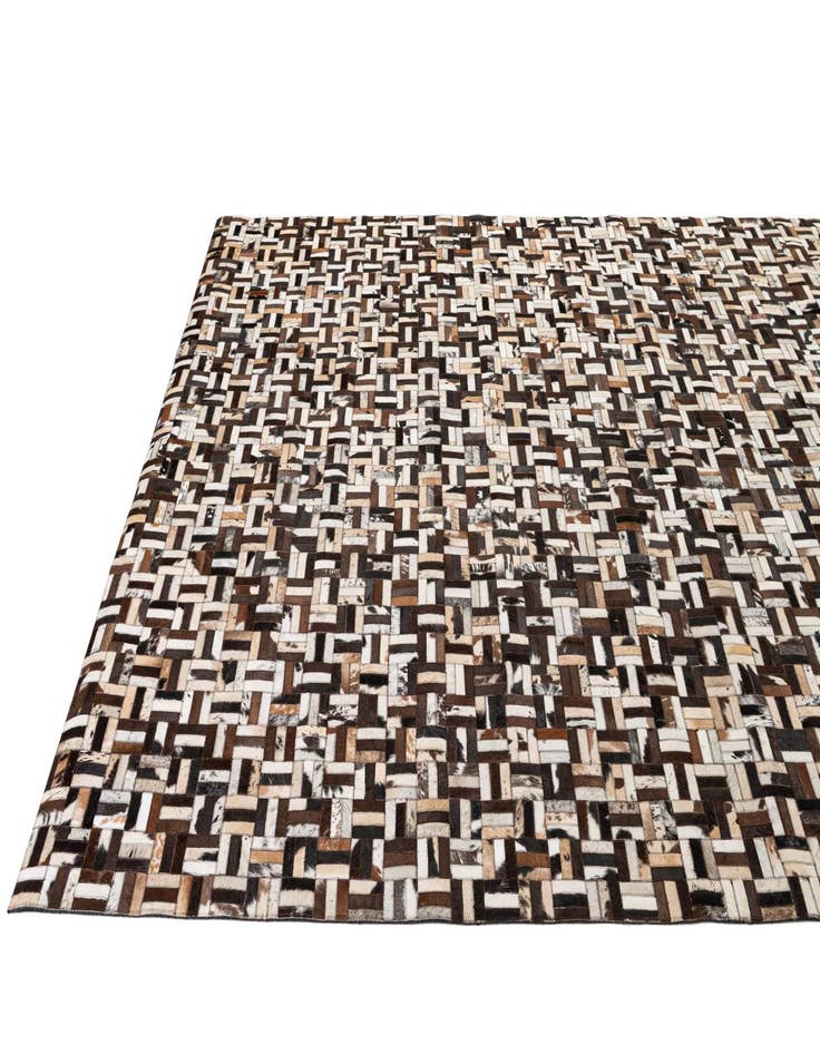 Detail image of  7' 11 x 10' Cowhide - Patchwork Rug