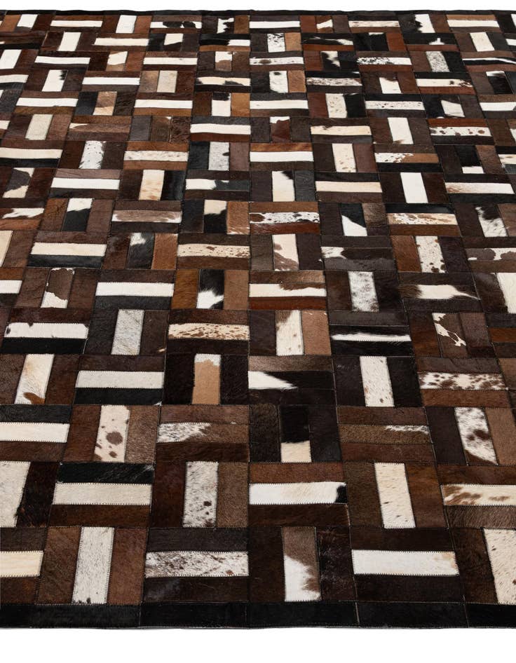 Detail image of  8' 2 x 10' 1 Cowhide - Patchwork Rug