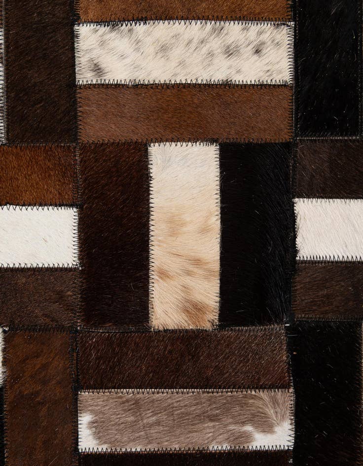 Detail image of  8' 2 x 10' 1 Cowhide - Patchwork Rug