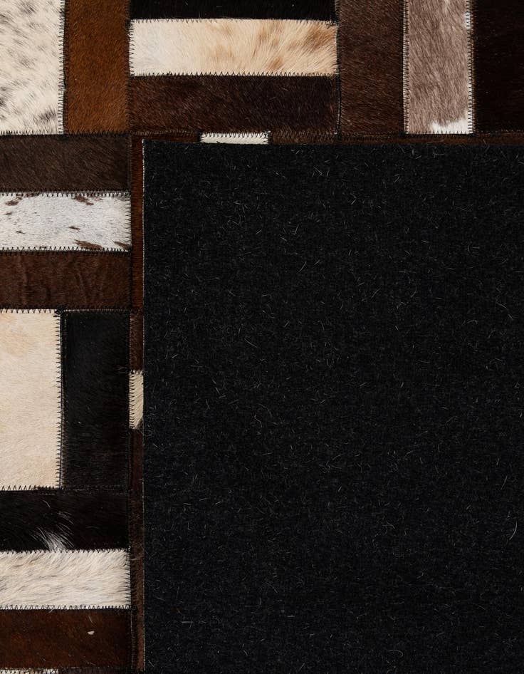 Detail image of  8' 2 x 10' 1 Cowhide - Patchwork Rug